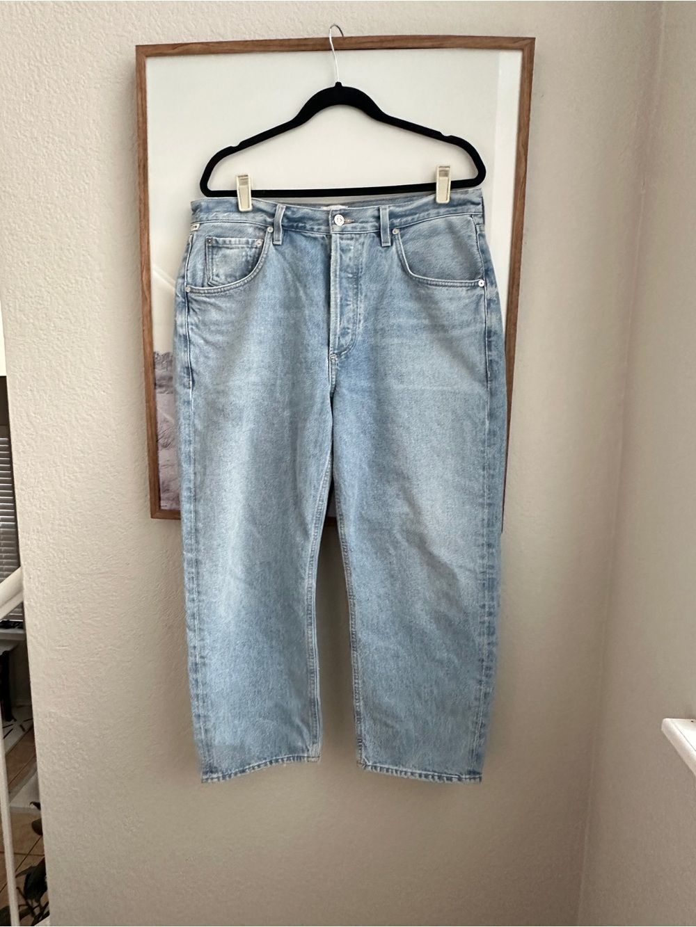 Citizens of Humanity Light Wash Wide Leg Jeans Size 31